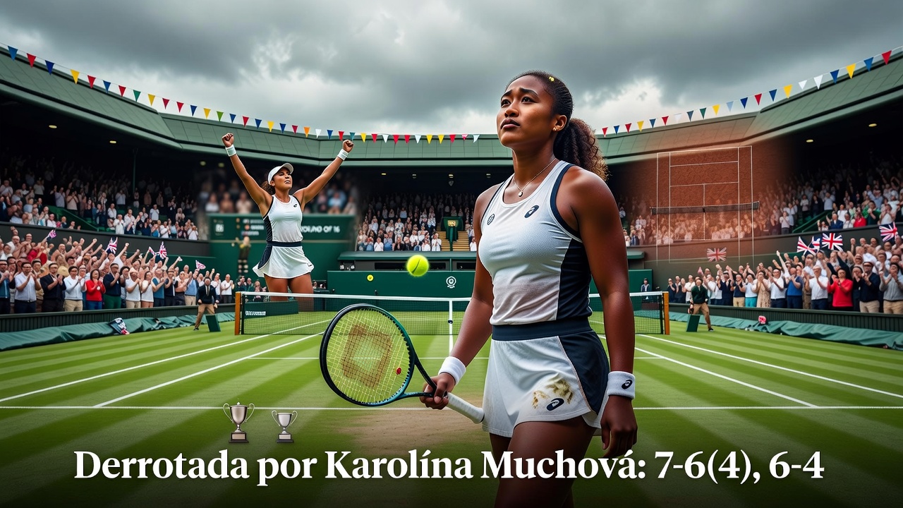 Osaka cai nas quartas em Wimbledon, mas mantém fé em um quinto Grand Slam